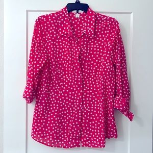 Coldwater Creek button down “no iron”